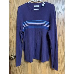 Original Penguin Men's Sweater Crewneck ‎ Size L Poseidon Purple